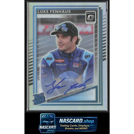 2025 Donruss #100 Luke Fenhaus Optic Holo Signatures Rated Rookie