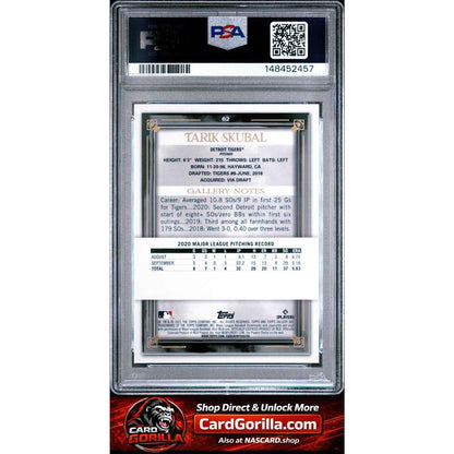 2021 Topps Gallery #62 Tarik Skubal RC PSA 9
