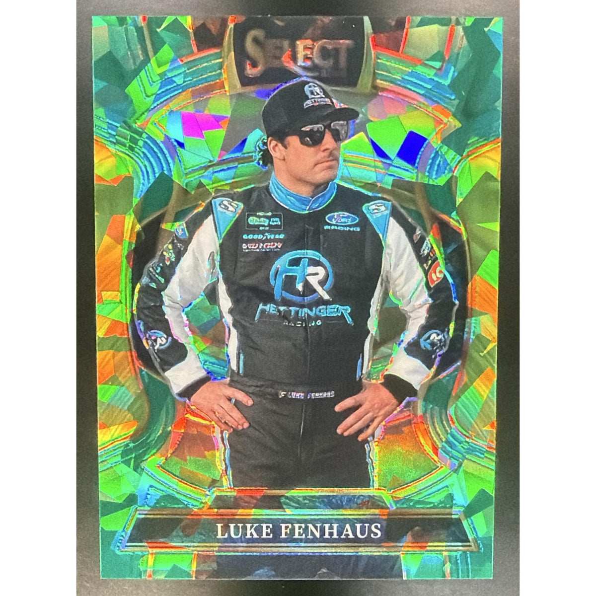 2026 Panini Select NASCAR Luke Fenhaus #25 Set - Grandstand Green Ice Prizms 4/5