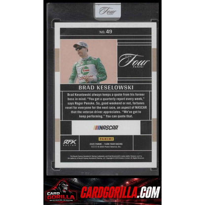 2025 Panini Turn Four #49 Brad Keselowski #/75
