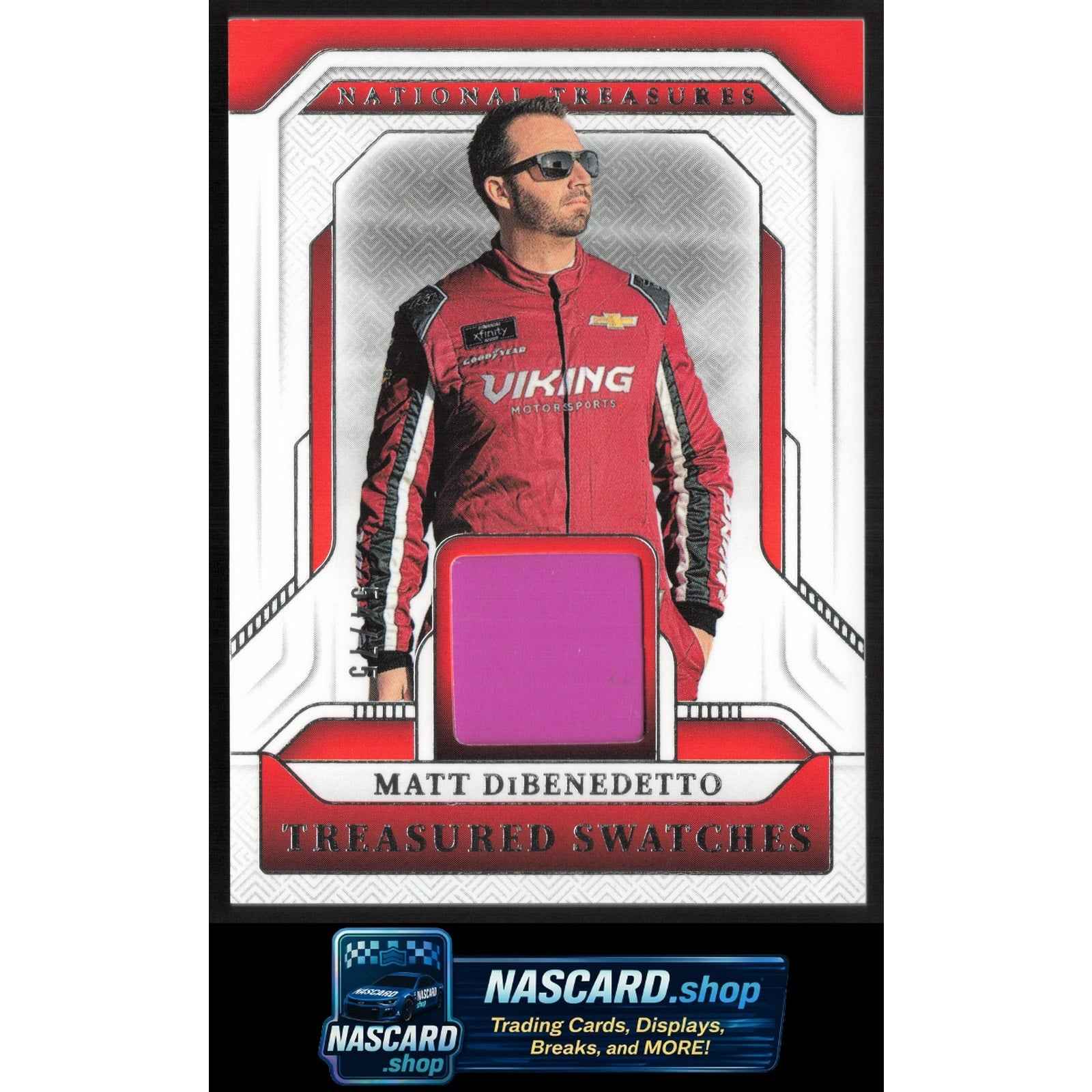 2025 Panini National Treasures Matt DiBenedetto Treasured Swatches #/75