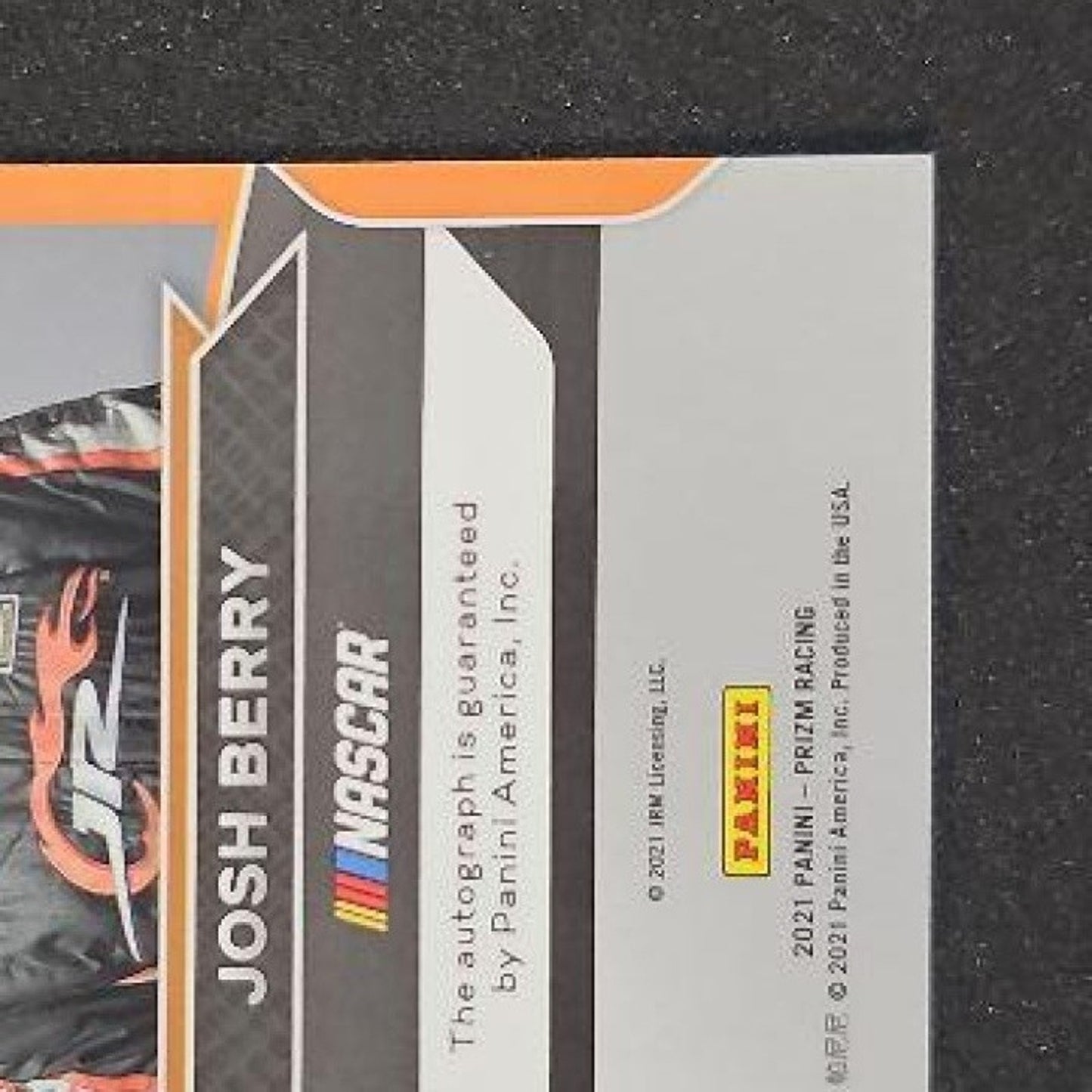 2021 Panini Prizm Josh Berry #S-JB Signing Sessions Black 1/1 RC