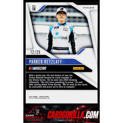 2025 Panini Prizm #58 Parker Retzlaff Mojo #/25