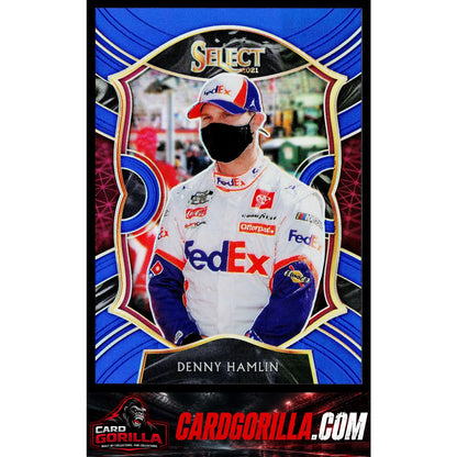 2021 Panini Chronicles #20 Denny Hamlin Select Blue #/199