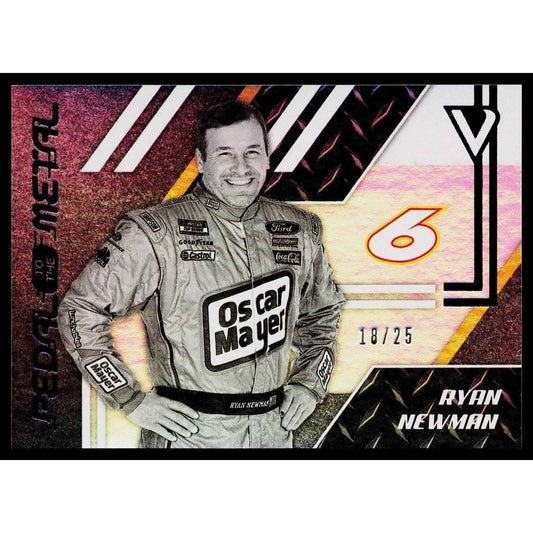 2020 Panini Chronicles #33 Ryan Newman Pedal to the Metal Purple #/25