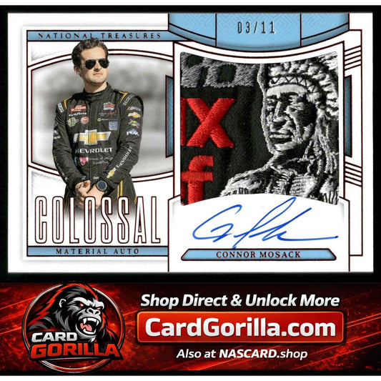 2025 National Treasures Connor Mosack Colossal Material Auto Red #/11