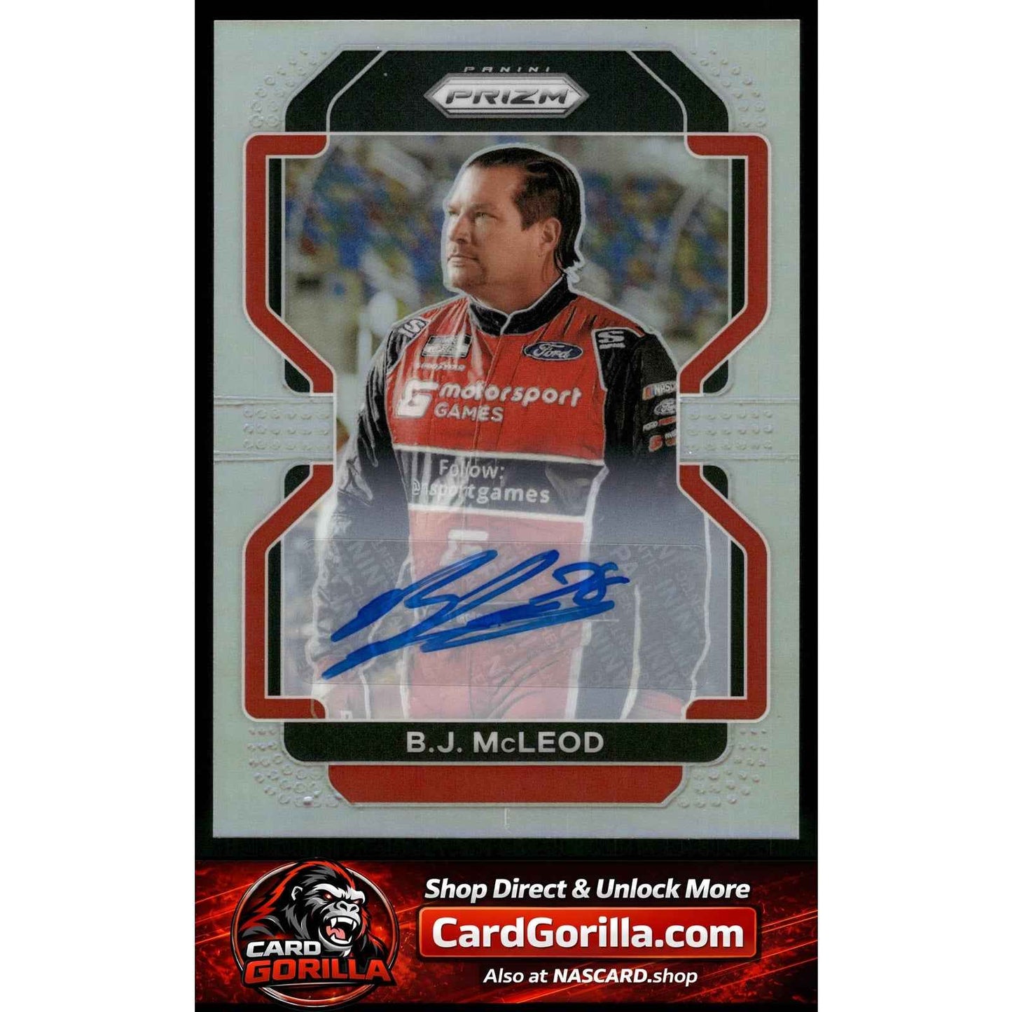 2022 Panini Prizm #55 B.J. McLeod Silver Prizm Signatures