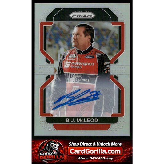 2022 Panini Prizm #55 B.J. McLeod Silver Prizm Signatures