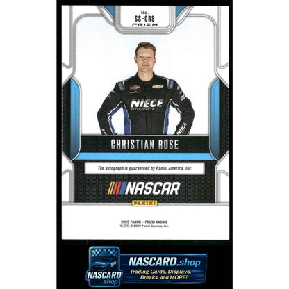 2025 Panini Prizm #SS-CRS Christian Rose Sensational Signatures