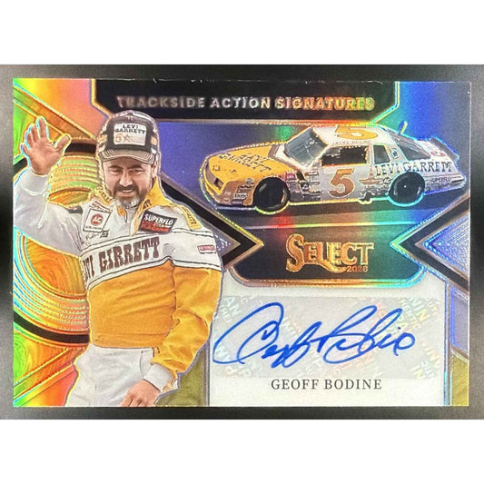 2026 Panini Select NASCAR Geoff Bodine #TAS-GBD Trackside Action Signatures Auto
