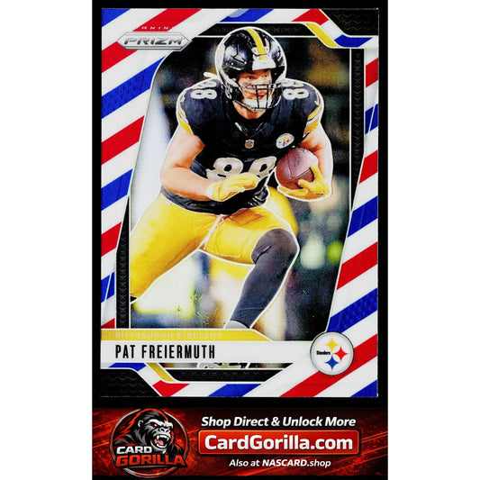 2024 Panini Prizm #244 Pat Freiermuth Red White and Blue