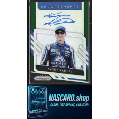 2019 Panini Prizm #E-KK Kasey Kahne Endorsements Green Prizm #/99