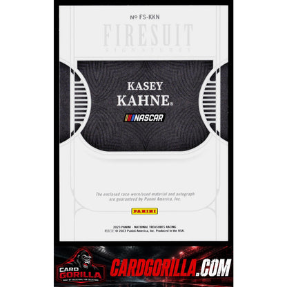 2023 Panini National Treasures Kasey Kahne Firesuit Signatures Silver #/49