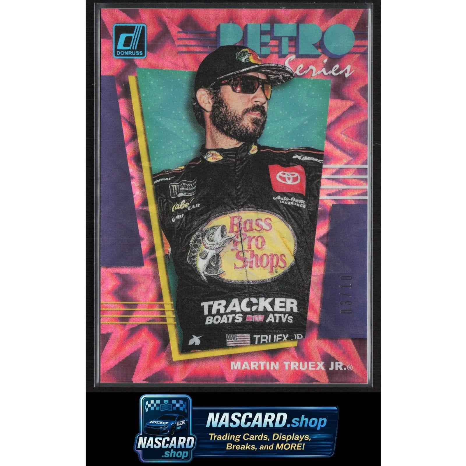2020 Donruss #R1 Martin Truex Jr. Retro Series Xplosion #/10