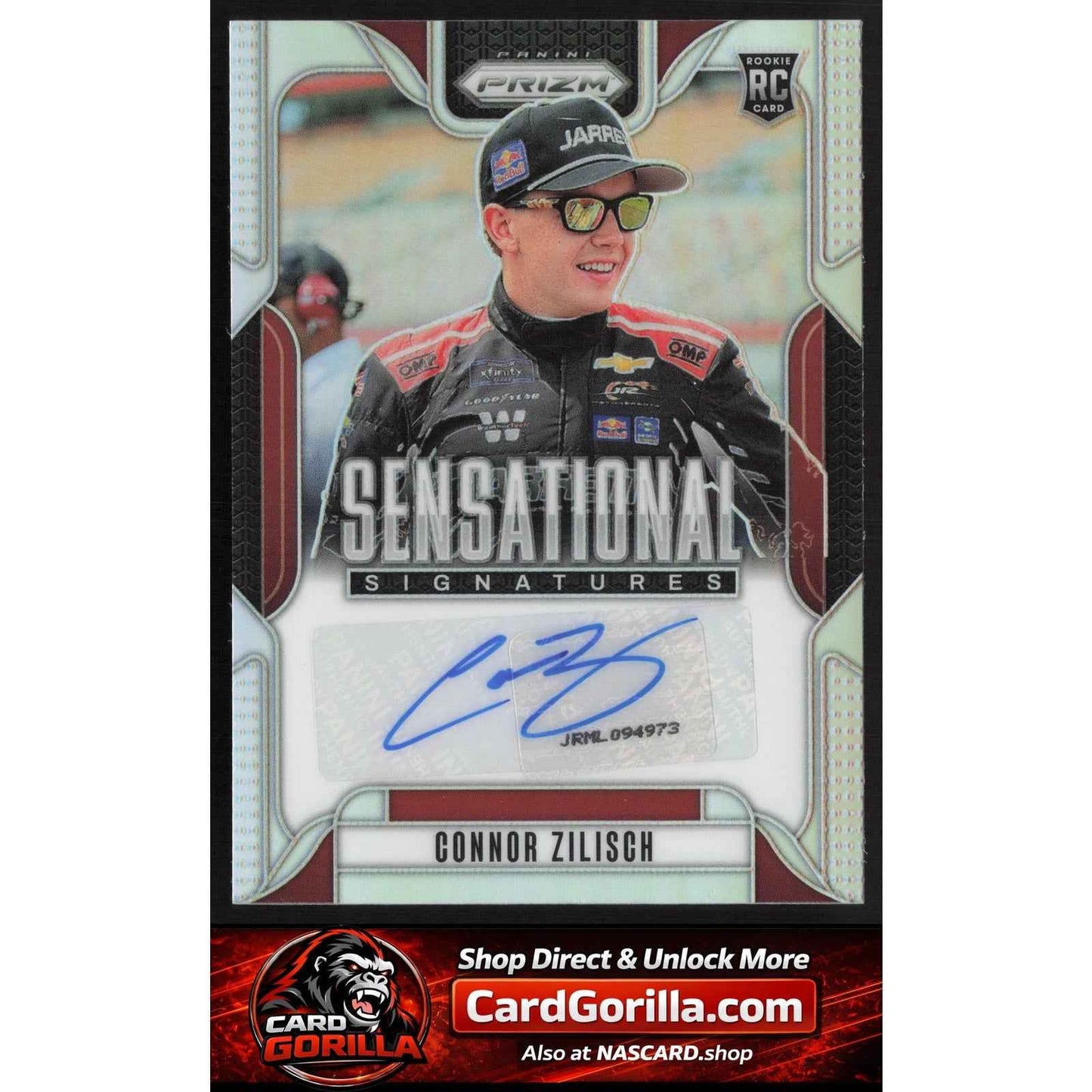 2025 Panini Prizm Connor Zilisch Sensational Signatures Silver Rookie Auto