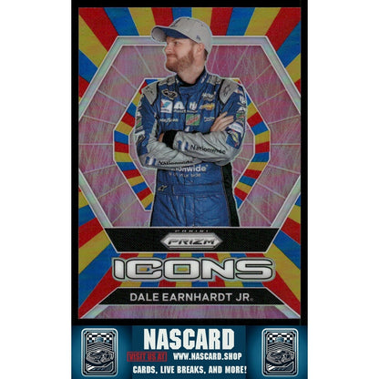 2022 Panini Prizm - Icons Rainbow Prizm Dale Earnhardt Jr. #84 /24 - NASCARD.shop
