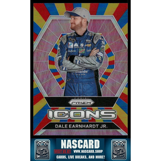 2022 Panini Prizm - Icons Rainbow Prizm Dale Earnhardt Jr. #84 /24 - NASCARD.shop