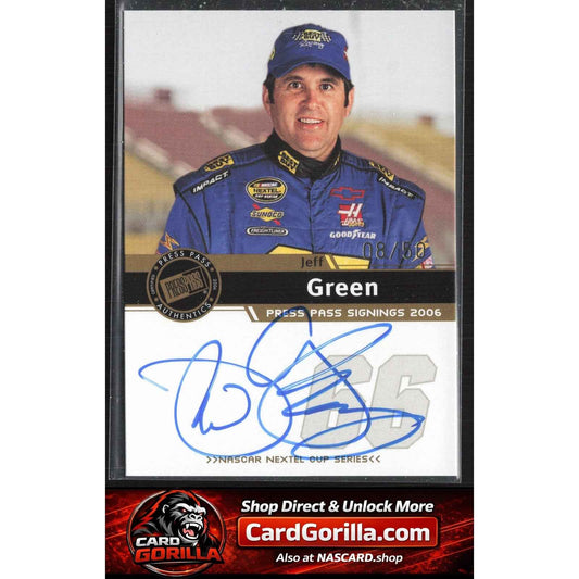 2006 Press Pass #NNO Jeff Green Signings Gold #/50