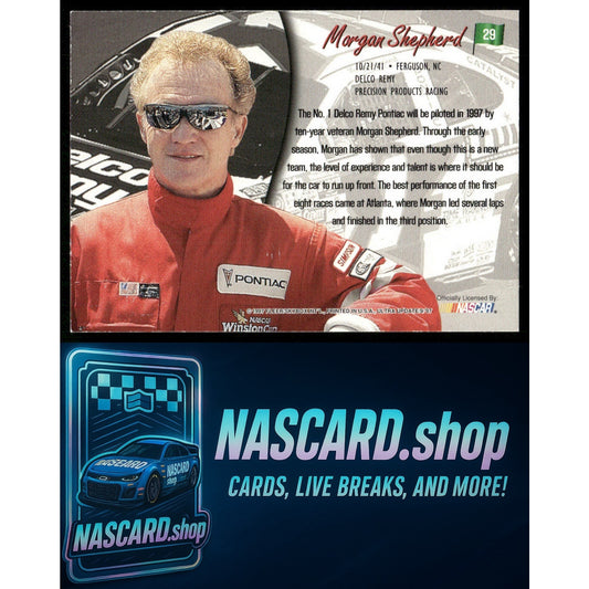 1997 Ultra Update #29 Morgan Shepherd Autographs