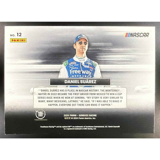 2024 Panini Donruss Daniel Suarez #12 Badge of Honor