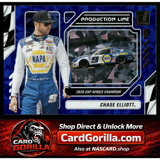 2024 Donruss #15 Chase Elliott Production Line Blue Ice #/35