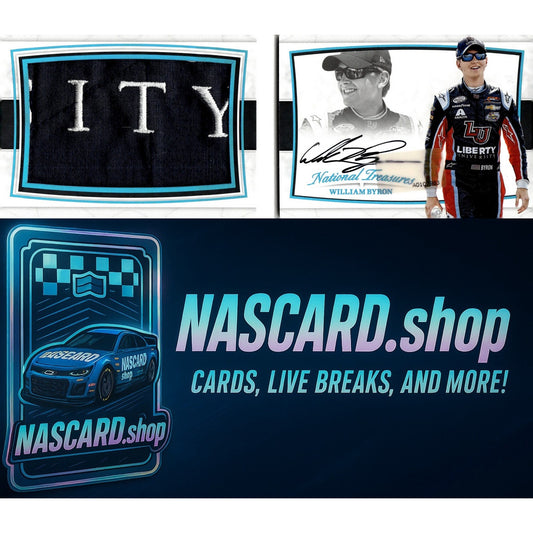 2017 National Treasures William Byron Liberty University Rookie Booklet #1/1 - NASCARD.shop