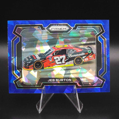 2024 Panini Prizm Racing Blue Cracked Ice Rides #25 Jeb Burton - NASCARD.shop