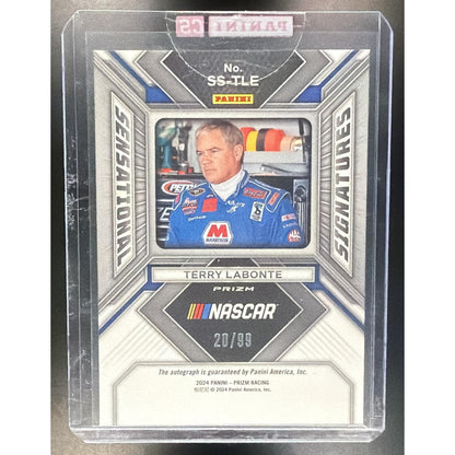 2024 Panini Prizm Terry Labonte #SS-TLE Sensational Signatures Red Prizms /99