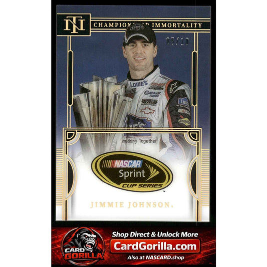 2023 National Treasures Jimmie Johnson Championship Immortality Holo Gold #/10