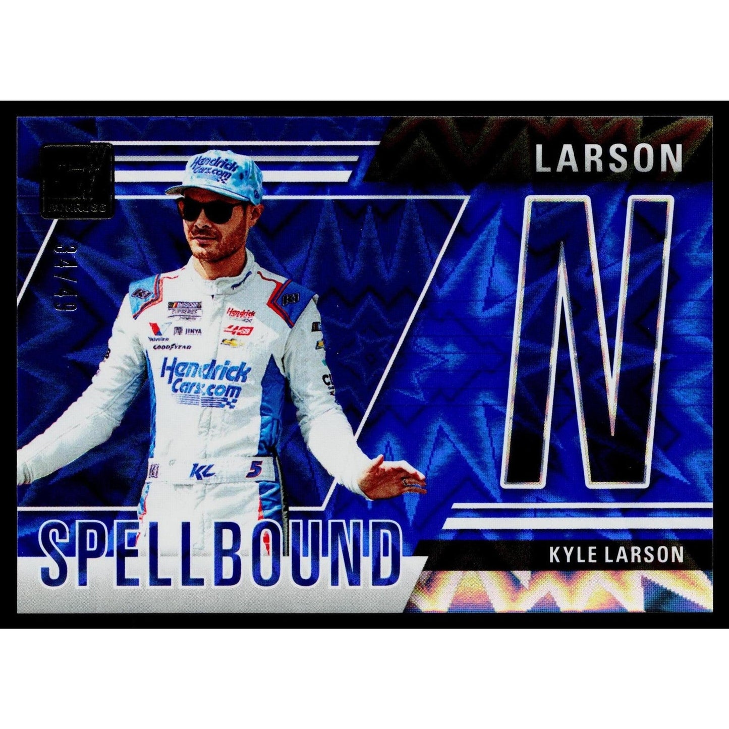 2025 Donruss #6 Kyle Larson Spellbound Blue Xplosion #/49