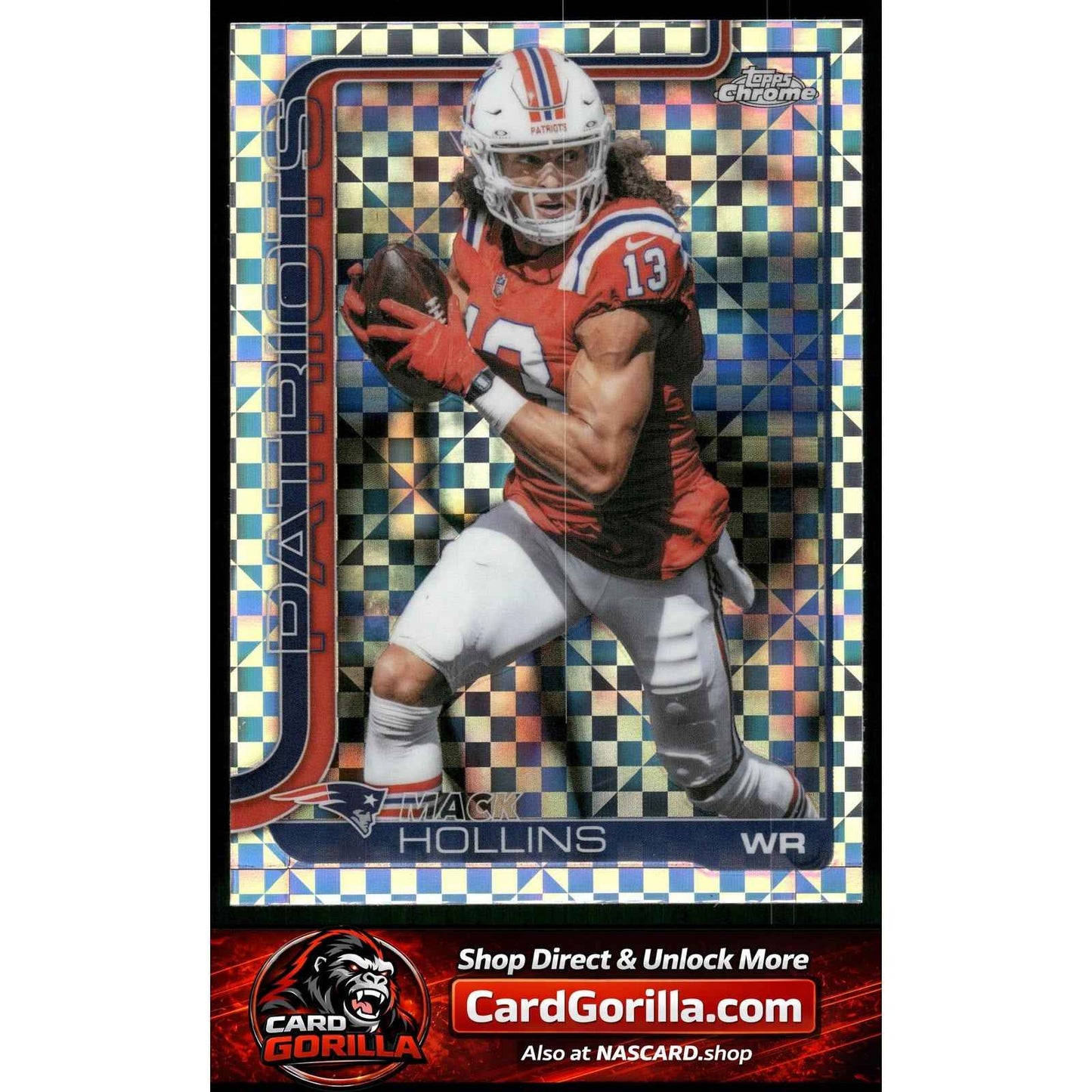 2025 Topps Chrome #206 Mack Hollins X-Fractor