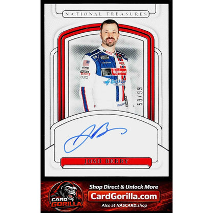 2025 Panini National Treasures #S-JBY Josh Berry Signatures #/99