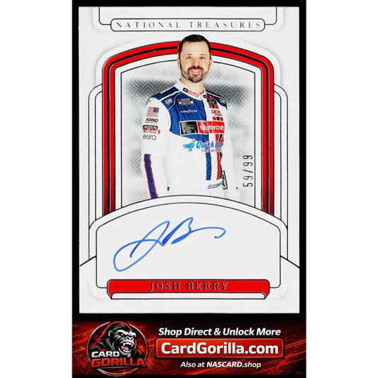 2025 Panini National Treasures #S-JBY Josh Berry Signatures #/99