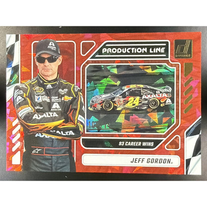 2024 Panini Donruss Jeff Gordon #3 Production Line Red Ice /149