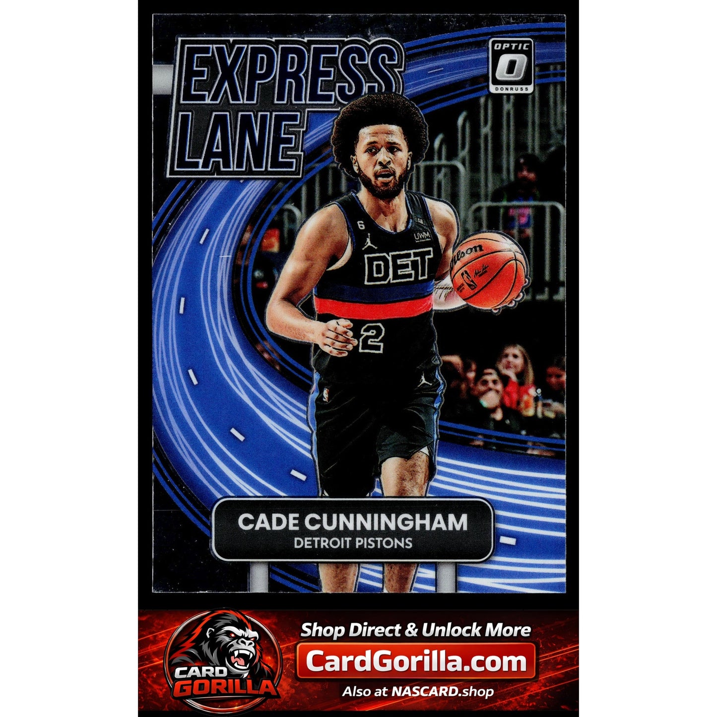 2022-23 Donruss Optic #17 Cade Cunningham Express Lane Holo