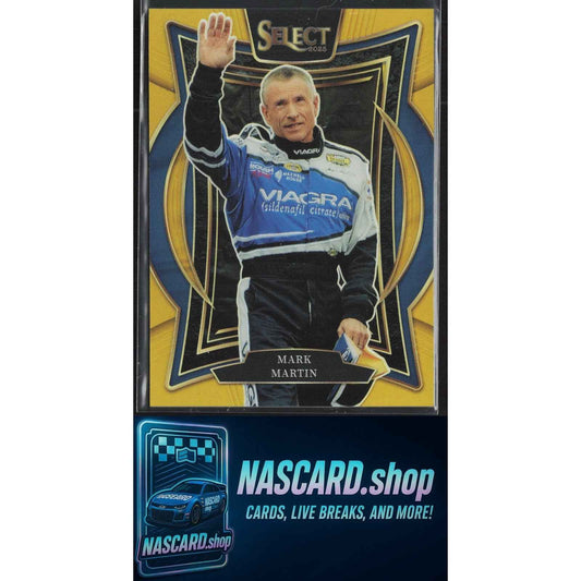 2025 Panini Select #42 Mark Martin Gold Prizms #10/10
