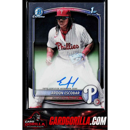 2025 Bowman #CPA-AE Aroon Escobar Chrome Prospect Autographs