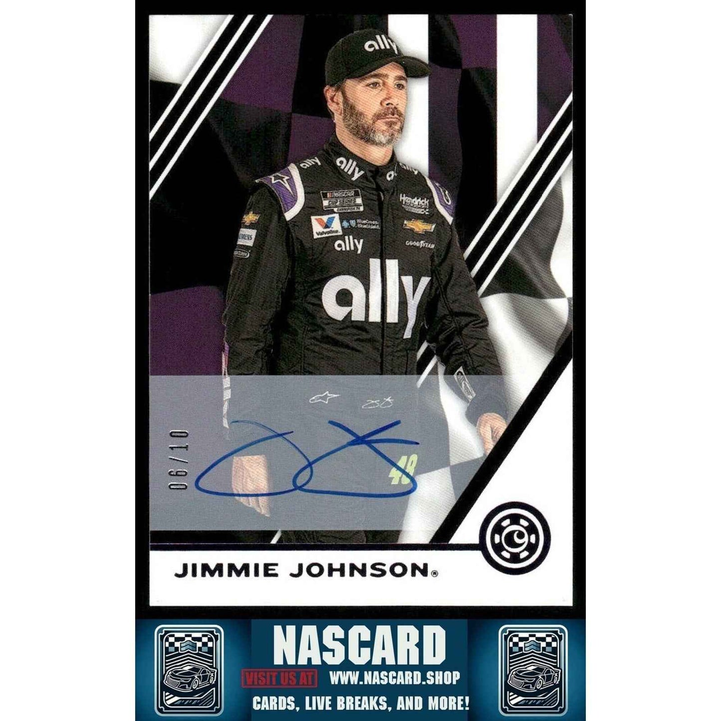 2020 Panini Chronicles - Autographs Gold Jimmie Johnson #27 /10