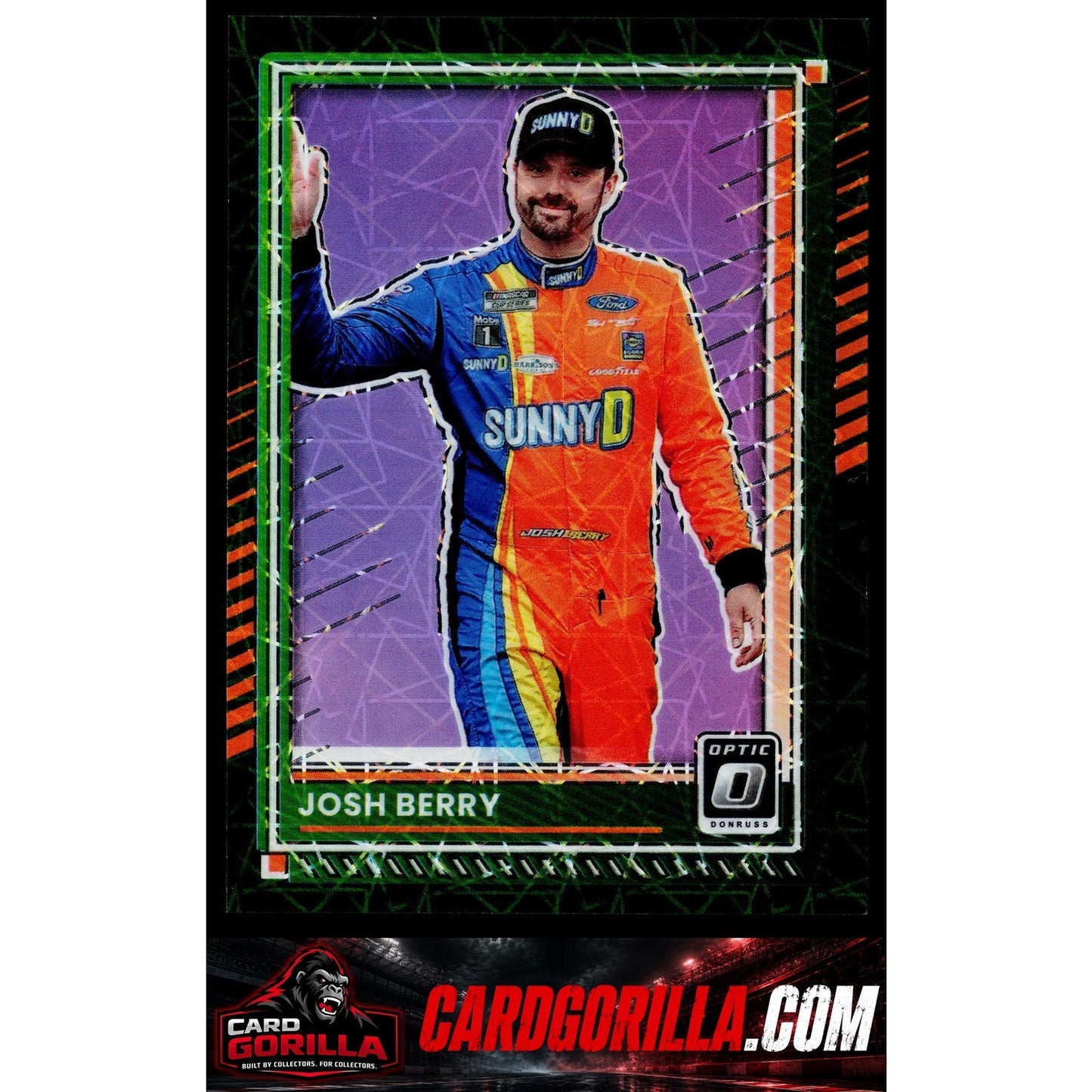 2025 Donruss #85 Josh Berry Optic Green Velocity #/99