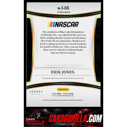 2024 Panini Select #S-EJS Erik Jones Signatures