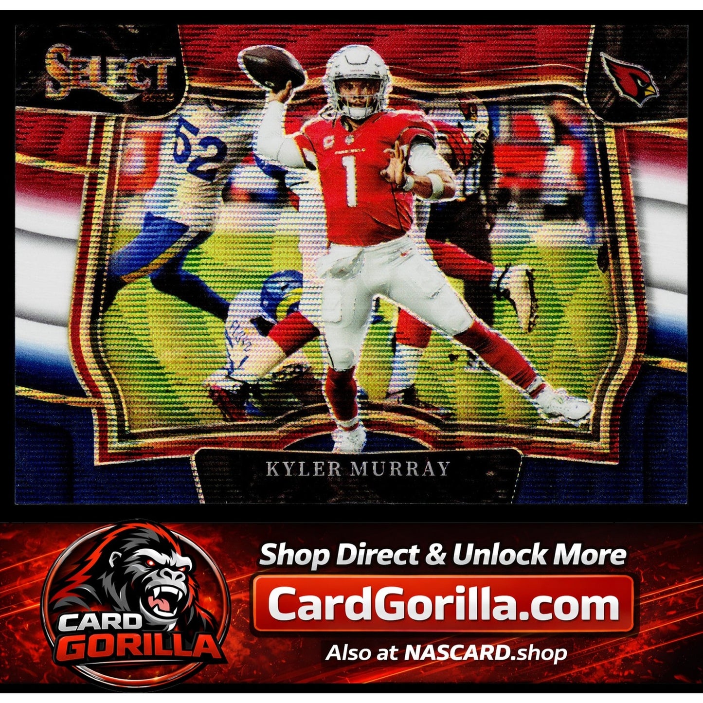 2022 Panini Select #498 Kyler Murray Tri-Color Prizm #/75