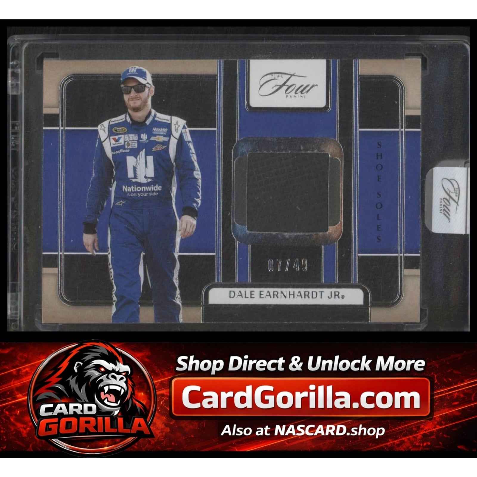 2025 Panini Turn Four #SS-DEJ Dale Earnhardt Jr Shoe Soles #/49