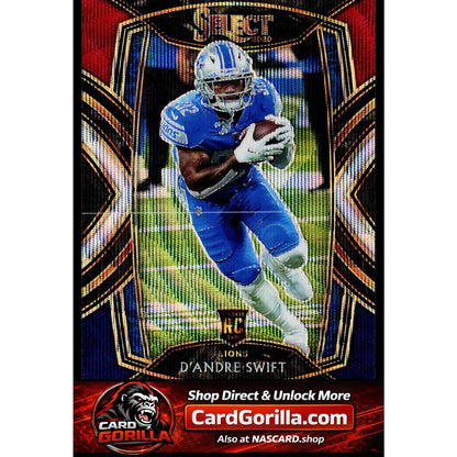 2020 Panini Select #251 D'Andre Swift Tri-Color Prizm #/99