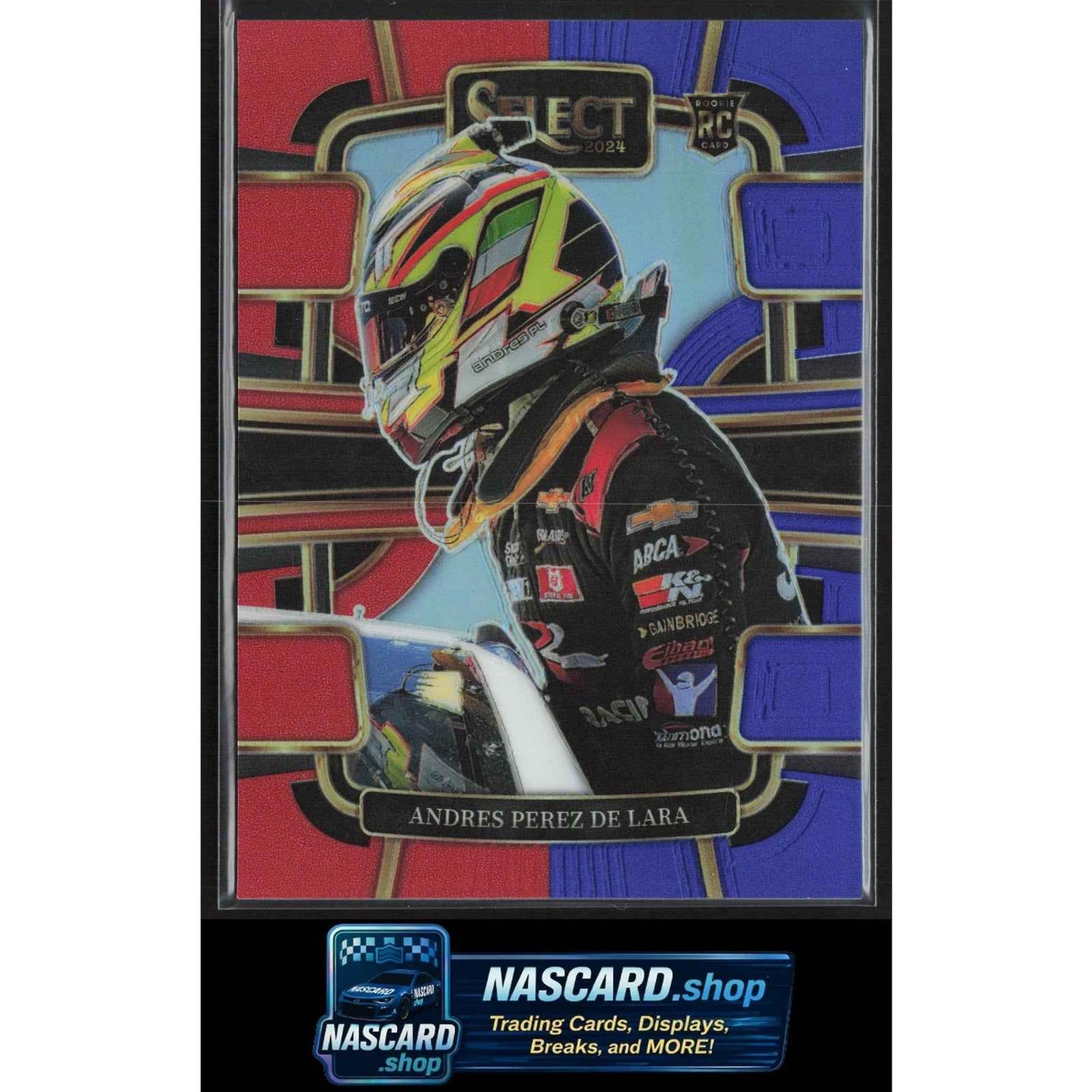 2024 Panini Select #92 Andres Perez De Lara Red and Blue Prizms #/249
