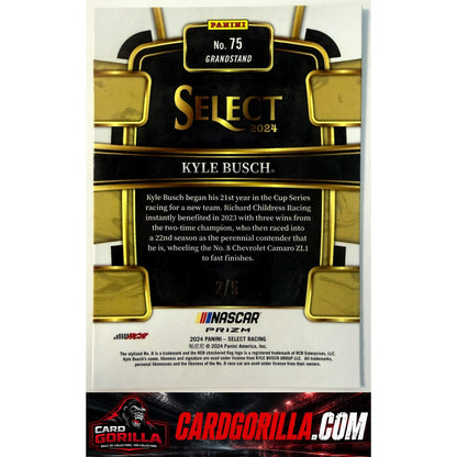 2024 Panini Select #75 Kyle Busch Green Prizms #/5