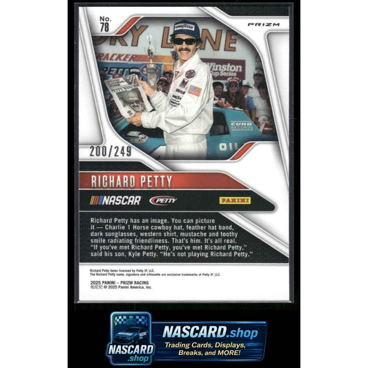 2025 Panini Prizm #78 Richard Petty Red #/249