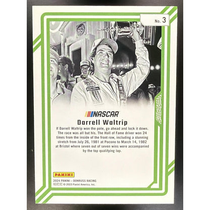 2024 Panini Donruss Darrell Waltrip #3 Dominators Red Ice /149