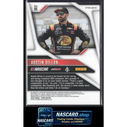 2025 Panini Prizm #95 Austin Dillon White Sparkle