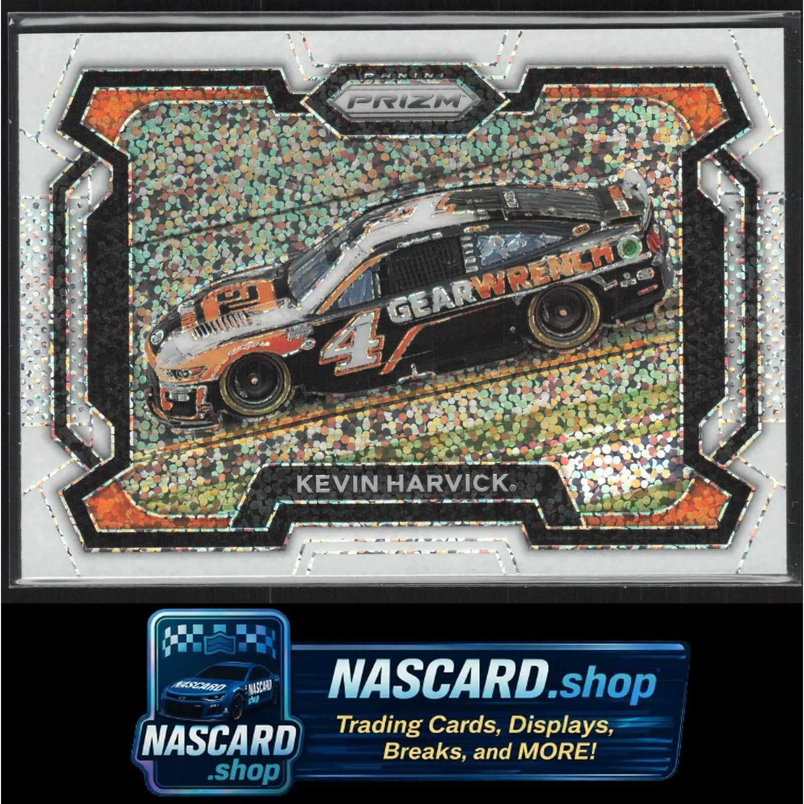 2024 Panini Prizm #75 Kevin Harvick White Sparkle