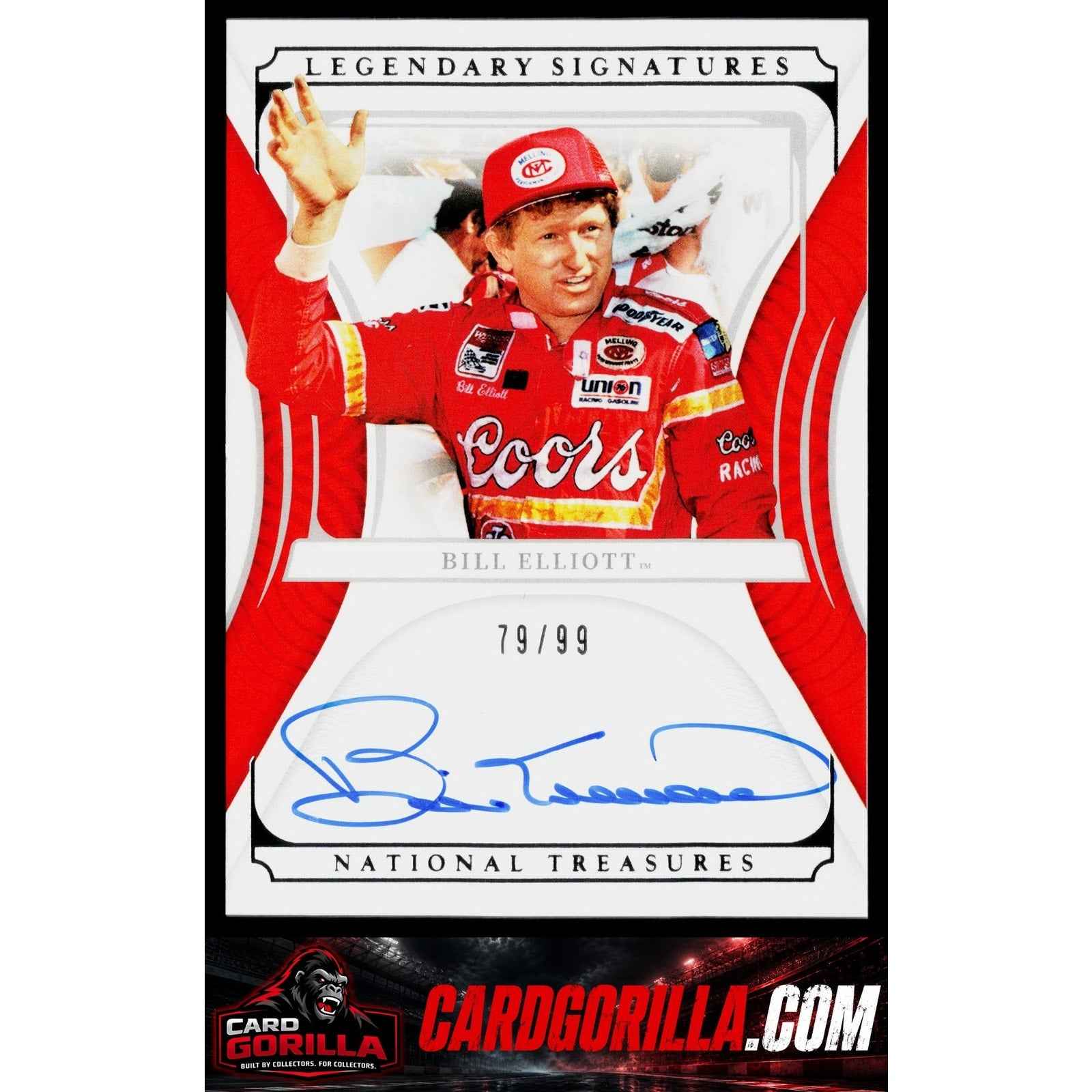 2022 Panini National Treasures #LS-BE Bill Elliott Legendary Signatures #/99